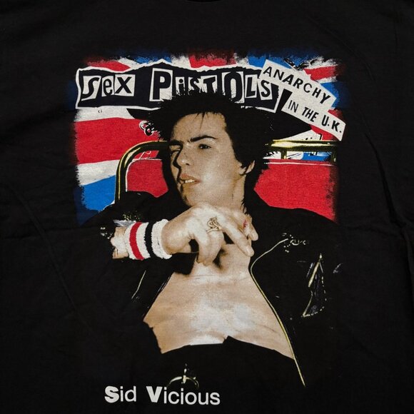Sex Pistols Anarchy in the UK Sid Vicious T-shirt size large - Picture 2 of 4